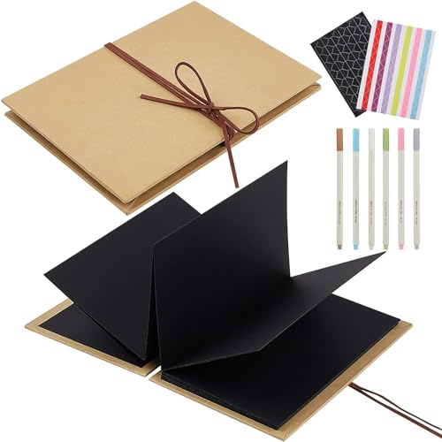 Fotoalbum zum Selbstgestalten, Kleines Fotoalbum zum Einkleben, DIY Scrapbook Leeres Fotobuch, Personalisierbares Sammelalbum, kann als Geburtstag, Reisen, Hochzeiten, Weihnachten