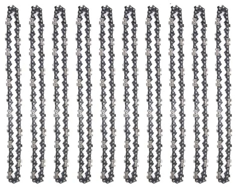 JMORCO Sägeketten 8-Zoll-Stahlkettensägenketten Elektrokettensägen Zubehörketten Ersatz-Mini-Elektrokettensägenketten for den Holzeinschlag(10pcs)