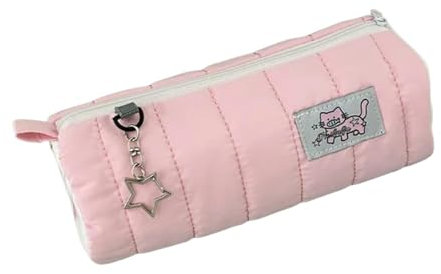 ZSHDTKWB federmappe Pink Handtuch Rollstift Koffer Kawaii Soft Stift Aufbewahrungstasche Kosmetische Beutel Cartoon Großkapazität Schülern Schreibwarenschule-rosa