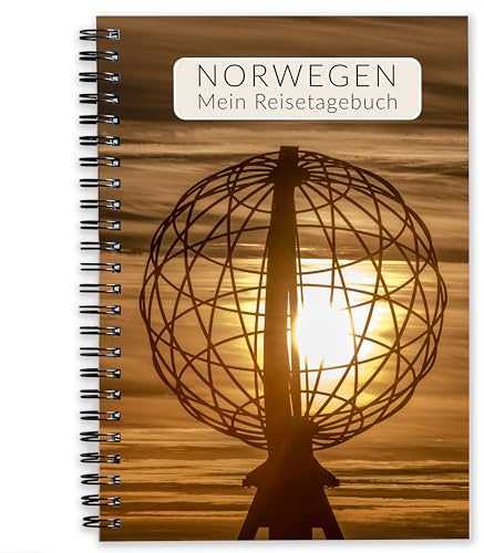 Reisetagebuch Norwegen zum Selberschreiben | Tagebuch mit viel Abwechslung, spannenden Aufgaben, tollen Fotos uvm. | gestalte deinen individuellen Reiseführer | Für 3 Wochen | DIN A5 | Calmondo