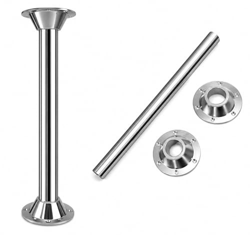 XENPER Pata de Mesa Camper y Caravana – CONICA para Furgonetas y Campers, Tubo 70 cm de Altura, Ligera y Resistente – Soporte Estable para Mesas en Autocaravanas