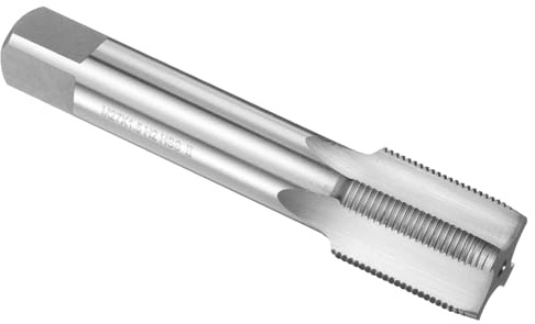 sourcing map HSS6542 Taraud manuel M27 x 1,5 H2 Filetage métrique Taraud Droit Vis Taraud Outil de filetage en acier rapide