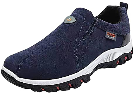 Sneaker da uomo senza lacci, scarpe sportive larghe, antiscivolo, comode per il tempo libero, sportive, da trekking, casual