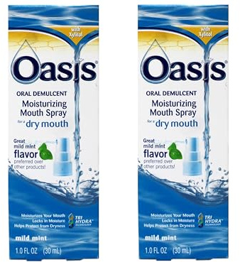 Oasis Moisturizing Mouth Spray for a Dry Mouth, Mild Mint Flavor, 1 FL OZ - 2 Pack