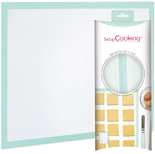 ScrapCooking - Tapis de Cuisson en Silicone - Tapis Pâtissier Perforé 30 x 40 cm - Toile Fibre de Verre - Anti-Adhérent – Pour Pâtisserie, Biscuits, Pizza, Quiches, Pains - Accessoire Cuisine - 3179