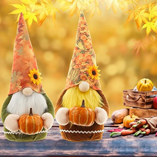 Tuzsocr Herbstdeko Wichtel Plüschfigur,für Thanksgiving und Weihnachten,A+B