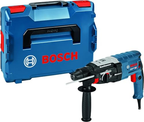 Bosch Professional GBH 2-28 - Martillo perforador combinado (Ø máx. hormigón 28 mm, en L-BOXX) + Set de 5 brocas para martillo Expert SDS plus-7X (para Hormigón armado, Ø 6-10 mm, accesorios)