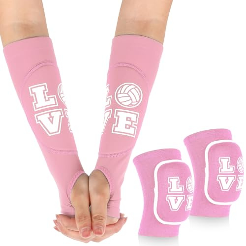 Ramede 1 Set Volleyball Knee Pads and Arm Sleeves Volleyball Accessories