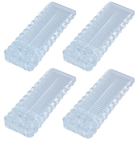 Alyvisun Gummi Dörrstopp för Golv, 4 st Anti-Glid Dörrstoppare Hållbara Dörrkil Låsfixering Halkfria Dörrstopp Stapelbara Blockerare för Alla Typer av Golv Inomhus och Utomhus