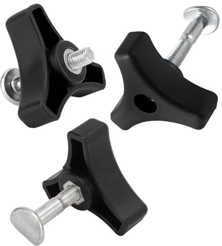 LiJuanWang Poignée à Bouton Triangulaire,3 pièces Poignée de Tondeuse à Gazon,Écrou et Boulon à Oreilles Boulon pour Tondeuse à Gazon écrou Papillon et Boulon Tondeuse à Gazon Accessoires