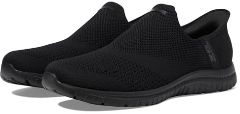 Skechers - Sneaker sportivi da donna, con allacciatura, tacco a cuneo da 5 cm, piattaforma, suola in gomma, tinta unita, colore: BBK, taglia: 40, Nero, 40 EU