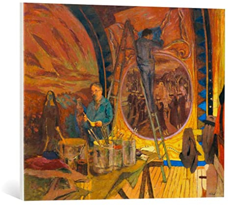 kunst für alle Leinwandbild: Edouard Vuillard Porträt von Maurice Denis - hochwertiger Druck, Leinwand auf Keilrahmen, Bild fertig zum Aufhängen, 75x60 cm