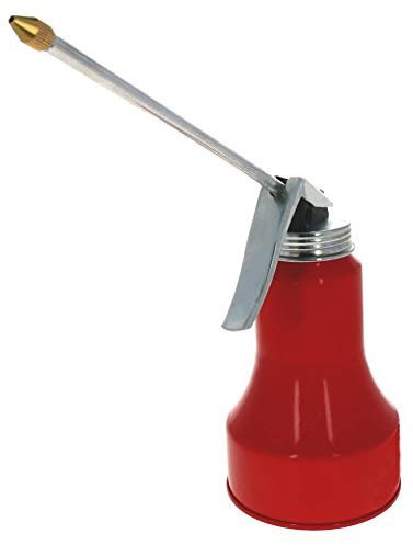 Utoolmart Ölkanne Ölpumpe Öler, 400g Metall Hochdrucköler Schmierung Öle Dose Flasche Manuelle Ölpistole mit starrem Auslauf Daumenpumpe Werkzeug Öler 1St