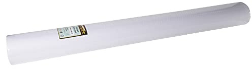 Pro Nappe - Cod. 805001I - Tovaglia monouso in carta goffrata rivestita con leggera protezione per non rovinarsi, tinta con inchiostro conforme al contatto alimentare - Rotolo 1,20 x 50 Mt - Bianco