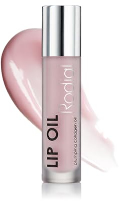 Rodial Lip Oil with Plumping Collagen 4ml - Hydrating Vegan Lip Oil for Fuller, Smoother Lips - Nourishing Lip Care with Cherry, Jojoba & Macadamia Oils for Soft Pink Plumping Gloss Finish