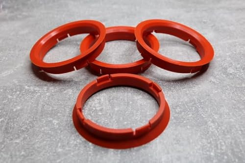 Zentrierringe Distanzringe 74,1 mm x 66,6 mm orange für Alufelgen