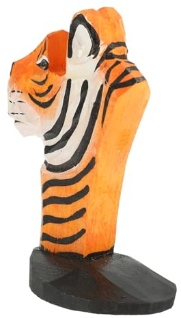 Cabilock Handgefertigter Brillenständer Aus Holz Mit Tiger- Tierförmiges Schreibtisch-ornament Funktionales Und Stilvolles Brillenregal