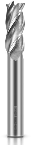 ASNOMY forets à 4 cannelures - 14 mm Fraise en Bout- Ensemble de forets à tige droite HSS CNC pour perceuse - Ensemble d'outils pour bois, aluminium, acier et titane