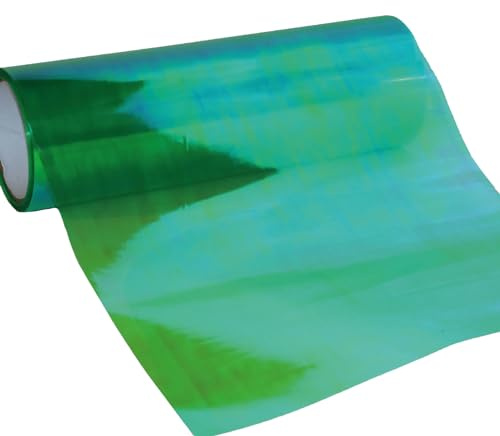 Autoscheinwerfer Tönungsfolie dreilagige selbstklebend Chamäleon Oilslick Effekt Schutzfolie Universal Rücklicht-Nebellicht 30 cm x 100 cm (Chamäleon Oilslick Grün)