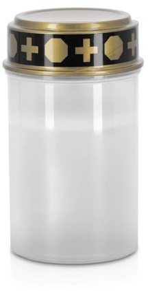 LED Universum - Luz LED para tumba (funciona con pilas, plástico, resistente a la intemperie, IP44, altura 12 cm, 1 unidad), color blanco