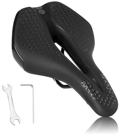 ROCKBROS Fahrradsattel Bequemer Hohl Ergonomisch Fahrrad Sattel Herren Damen Fahrradsitz Anti-Rutsch Sport Tourensattel für Mountainbike,Rennrad, MTB, City, E Bike