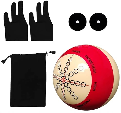ANBOO Accessoires de Pratique de Billard Entraînement à la Pratique Portable Artefact Utilitaire avec et Un Sac de Balle et Points de Marqueur de Table de Billard pour Billard Américain Huit Boules