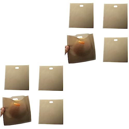 SEWOART 8pcs Reusable Sandwich Toaster Bags Bread Holder Food Storage Sealable Bags for Pizza and More