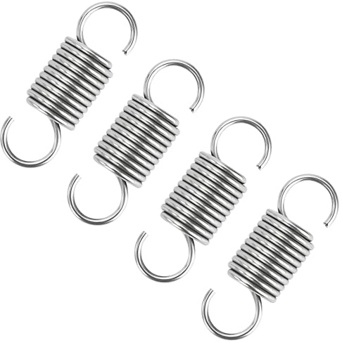GUNGY Zugfedern mit Haken Edelstahl Zugfeder Spannfeder 35mm Außendurchmesser 12mm Drahtdurchmesser 1,4 mm Maximale Zugkraft 4,87kg 1,4x12x35mm 4 Stück