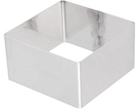 PRETYZOOM Anillo De Acero Inoxidable Para Tartas Molde Cuadrado De Acero Inoxidable Para Mousse Herramienta Para Hornear Casa Para Repostería