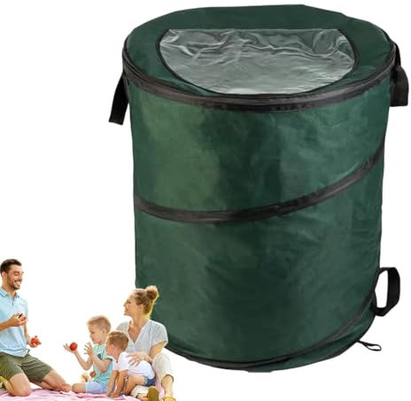 Bote de Basura Plegable para Acampar, Bote de Basura Plegable para Acampar | Contenedor de basura de jardín de gran capacidad - Contenedor de reciclaje plegable para acampar, contenedor de almacenamie