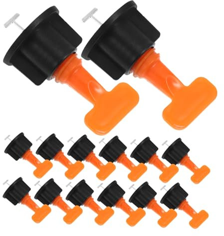 jojofuny 50sets Tile Leveling System Kit Wall Leveler Tile Spacers Fast Installation for Floors Walls