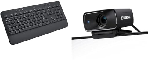 Logitech Signature K650 Teclado & Elgato Facecam MK.2 – Webcam prémium