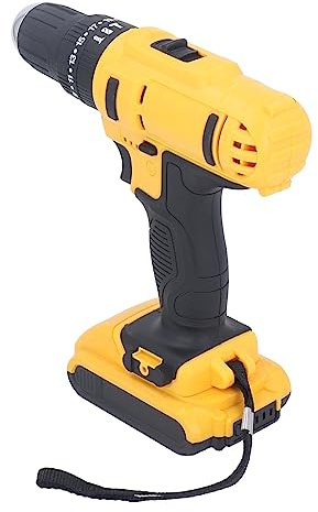 Generic Taladro Eléctrico de Litio, Torsión de 40 Nm Pequeño Taladro Inalámbrico 21V 1400rpm CW CCW Industrial Ligero para la Pared (Enchufe de la UE)