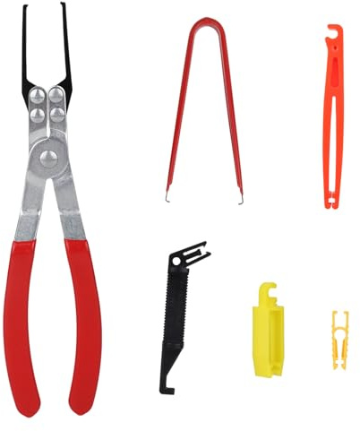 Fukaisu Set di 6 Utensili la Rimozione Relè e Fusibili, Pinze per l'Estrazione Relè Pautoveicoli e Pinze l'Estrazione Fusibili per Scollegare i Cavi Elettrici di Auto Moto Camion