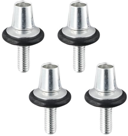Tidevib V Brake Caliper Adjustment Screws M6 - Aluminum Alloy, Lightweight, Rust Resistant - 4 Pack for Road Bike, Cycling Bicycle Fixing Bolts