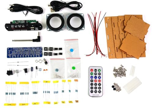 HuddleGlow DIY Bluetooth-Lautsprecher-Kit mit FM-Radio 87,5-108 MHz DIY-Lötprojekt-Übungs-Elektronik-Kit Lötbaugruppe