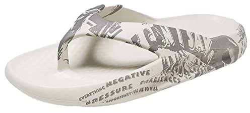 ZTFYKLIN Chancletas Mujer Zapatillas Informales Cómodas Antideslizantes Transpirables De Verano para (White, 38) Sandalias Esparto Cuero Rosa Palo Minimalistas Goma Chanclas Cool Cross Dedo