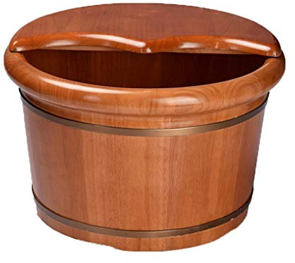 vasca per pedicure, Accessori for sauna, secchio for, for l'acqua, vasche for pediluvio in legno fatte a mano, barile for il relax dei piedi
