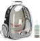 SOURCER Rucksack für Vögel, Bubble Bird Travel Carrier Rucksack mit Edelstahl-Tablett und Stehstange