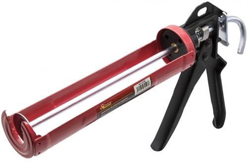 Pistola aplicadora de silicona especial, mango ergonómico, pasador de gran resistencia, muescas de tope, maneta reforzada. Valida para cualquier cartucho 310ml