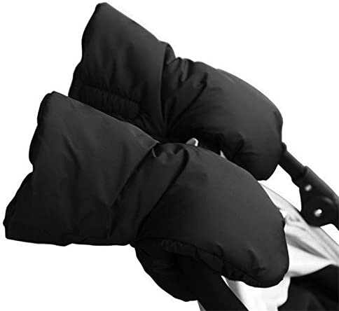 Pram Gloves Winter Baby Stroller Hand Muff Waterproof Baby Pushchair Gloves Universal Size Extra Thick Warm Anti-Freeze Baby Stroller Glove for Stroller Pushchair Pram HandMuffs