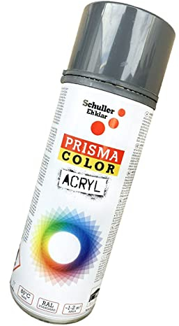 Lackspray Acryl Sprühlack Prisma Color RAL 7011 eisengrau, 400ml + Bisomo Sticker