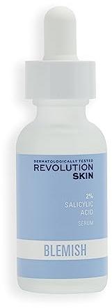 Revolution Skincare London, 2% Salicylsäure, Gezieltes Gesichtsserum gegen Unreinheiten, leicht & ölfrei, 30ml