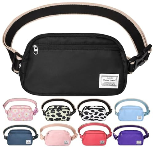 DMluna Bauchtasche Damen Gürteltasche Herren, Sport Mode Hüfttaschen Frauen Brustbeutel Umhängetasche Crossbody Bag mit verstellbarem Riemen