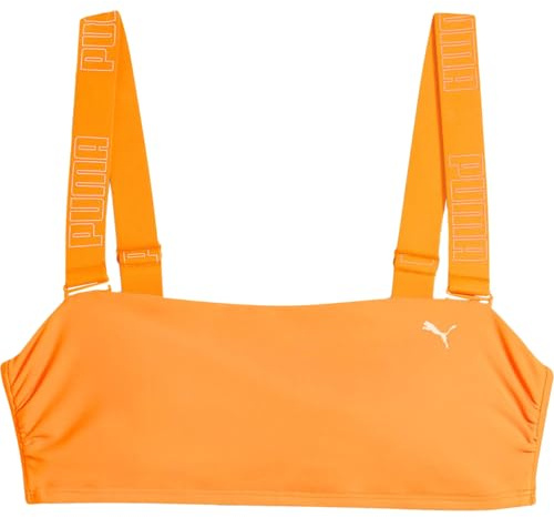 Puma SWIM Kvinnor Bandeau Top 1P, Sol orange, L