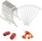 Eterspr 20 Piezas Pinzas Para Rouladen, Juego de Brochetas Para Pastel de Carne, Pinchos Barbacoa, de Acero Inoxidable Reutilizables, para Pinchos de Rondas, Marisco