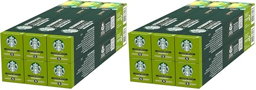 STARBUCKS Single-Origin Guatemala by Nespresso, Torréfaction Blonde, Capsules de Café 6 x 10 (60 Capsules) (Lot de 2)