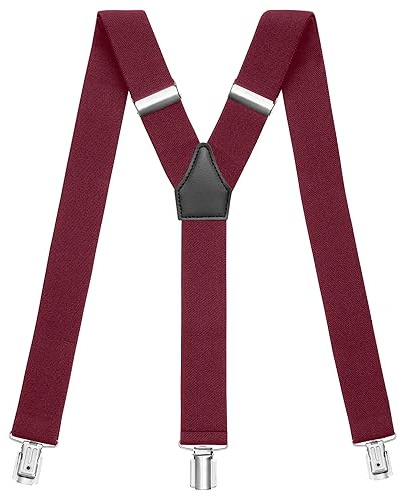 Sencillo Herren Hosenträger mit Starken Clips Y-Form