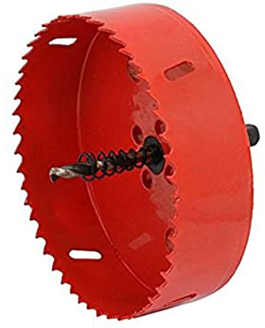 Lochsäge 205mm, Lochkreissäge für Gipskarton, Holz, Sperrholz, PVC, Kunststoff, Trockenbau Lochfräse Lochschneider für Hohlwanddosen/Steckdosen/LED-Leuchten