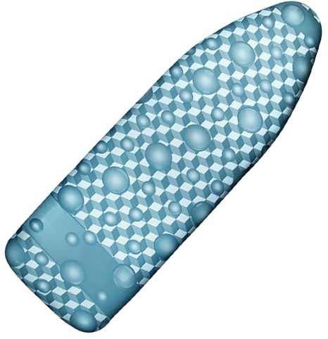 Ironing Board Cover and Pad, 18x49 Extra Wide Thick Iron Padding, Scorch & Stain Resistant Ironing Board Cover, Heavy Duty Iron Board Padded with Adjustable Fasteners Durable Elastic Edge, Berry Blue